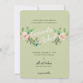 Woestijncactus Bloom | Roze bruiloft Kaart