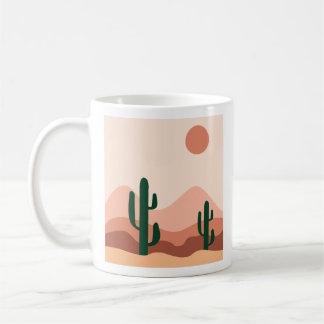 Woestijncactus boho art koffiemok