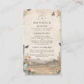 Woestijncactus Boho Wedding Informatiekaartje (Voorkant)
