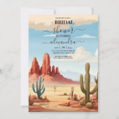 Woestijncactus Bruidsdouche Kaart (Voorkant)
