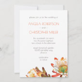 Woestijncactus Flower Wedding Kaart (Voorkant)