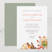 Woestijncactus Flower Wedding Kaart (Voorkant / Achterkant)