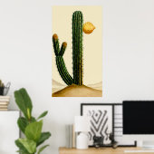 woestijncactus in de ventilator poster (Thuiskantoor)