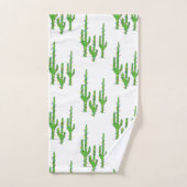 Woestijncactus kerstlampjes Rood wit Bad Handdoek (Handdoek)