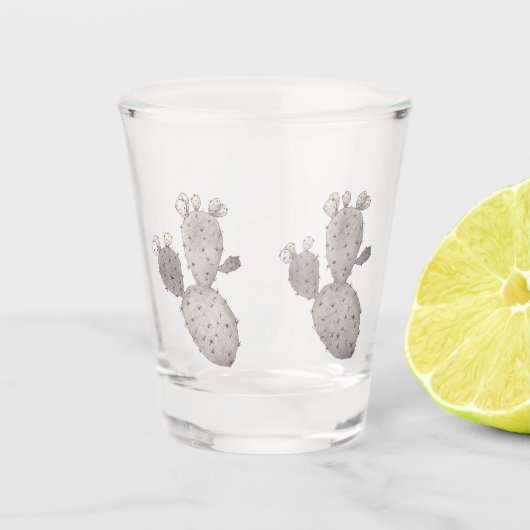 Woestijncactus Shot Glas (Voorkant)