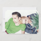 Woestijncactus Succulent Modern Typography Wedding Kaart (Achterkant)