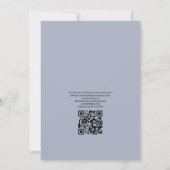 Woestijncactus Succulenten QR-code RSVP Huwelijk Kaart (Achterkant)