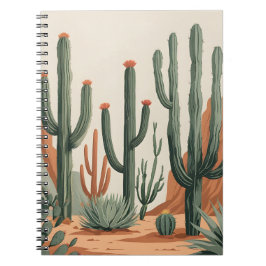 Woestijncactus Tuin | Southwestern Spiral Notitieb Notitieboek