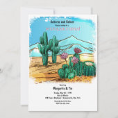 Woestijncactus uitnodiging (Voorkant)