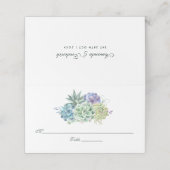 Woestijncactus vetplanten plaatskaartje (Buitenkant ongevouwen)