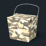 Woestijncamouflage Bedankdoosjes<br><div class="desc">Subtiel maar onderscheidend,  deze camouflagegunstendozen in gele en sepia tinten zijn geschikt voor natuur geïnspireerde evenementen,  eco-thema feesten en safari-vieringen. Neutraal genoeg voor minimalisten,  maar nog steeds een opvallend ontwerp.</div>