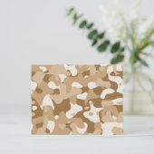 Woestijncamouflage Briefkaart (Staand voorkant)