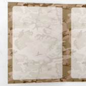 Woestijncamouflage, bruine camouflage, militair, l drieluik kaart (Binnenzijde eerst)