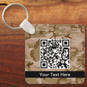 Woestijncamouflage, bruine camouflage, militair, l sleutelhanger