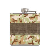 Woestijncamouflage Heupfles (Achterkant)