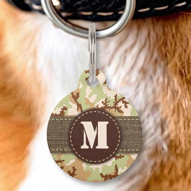 Woestijncamouflage Huisdierpenning (Creator heeft geüpload)