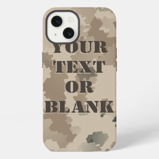 Woestijncamouflage iPhone Hoesje (Achterkant)