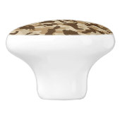 Woestijncamouflage keramische knop (Zijkant)