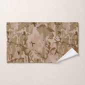 Woestijncamouflage met kiezels, militair, leger bad handdoek (Handdoek)