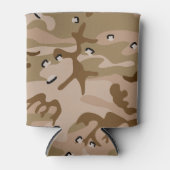 Woestijncamouflage met kiezels, militair, leger blikjeskoeler (Voorkant)