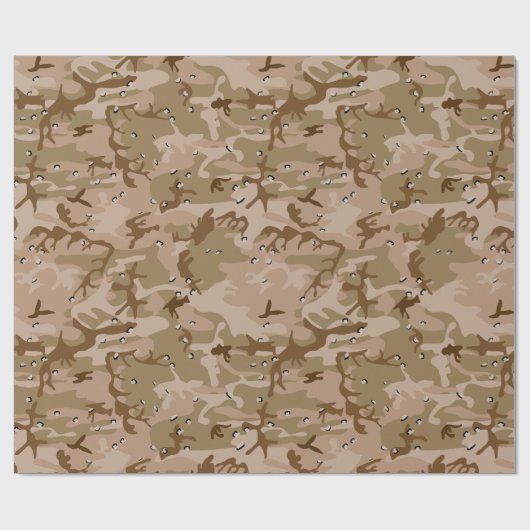 Woestijncamouflage met kiezels, militair, leger cadeaupapier (Vlak)