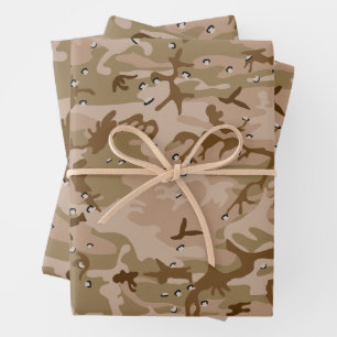 Woestijncamouflage met kiezels, militair, leger inpakpapier vel