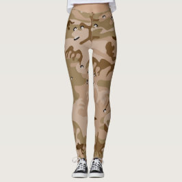 Woestijncamouflage met kiezels, militair, leger leggings