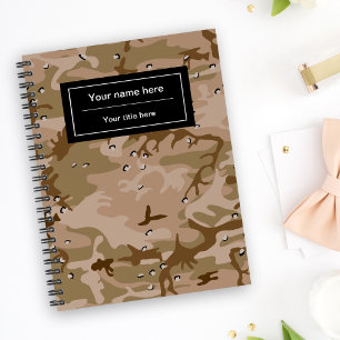 Woestijncamouflage met kiezels, Militair, Leger Notitieboek