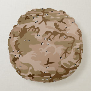 Woestijncamouflage met kiezels, militair, leger rond kussen
