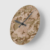 Woestijncamouflage met kiezels, militair, leger ronde klok (Hoek)