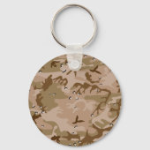 Woestijncamouflage met kiezels, militair, leger sleutelhanger (Voorkant)