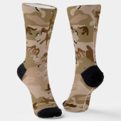Woestijncamouflage met kiezels, militair, leger sokken (Gebogen)