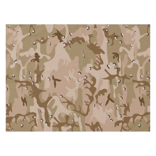 Woestijncamouflage met kiezels, militair, leger tafelkleed (Voorkant (Horizontaal))