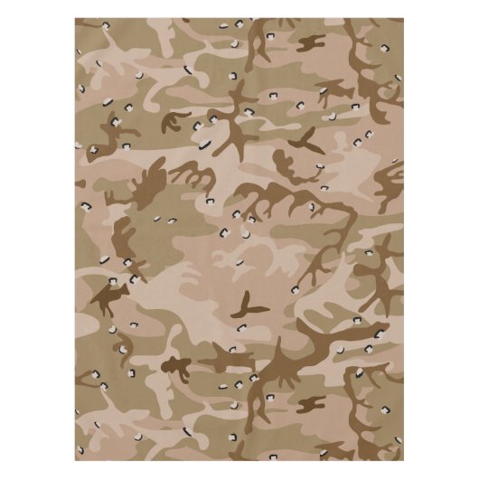 Woestijncamouflage met kiezels, militair, leger tafelkleed (Voorkant)