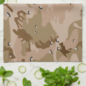 Woestijncamouflage met kiezels, militair, leger theedoek (Gevouwen)