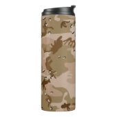 Woestijncamouflage met kiezels, militair, leger thermosbeker (Gedraaid links)