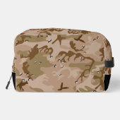 Woestijncamouflage met kiezels, militair, leger toilettasje (Achterkant)