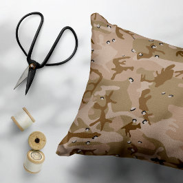 Woestijncamouflage met kiezelstenen, militair, leg accent kussen
