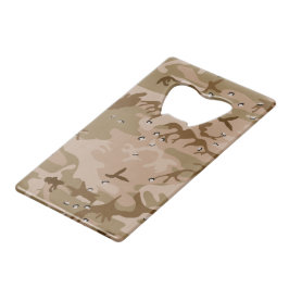 Woestijncamouflage met kiezelstenen, Militair, Leg Creditkaart Flessenopener