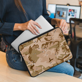 Woestijncamouflage met kiezelstenen, militair, leg laptop sleeve