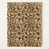 Woestijncamouflage Notitieboekje Planner (Achterkant)