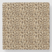 Woestijncamouflage stenen onderzetter (Voorkant)