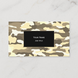 Woestijncamouflage Visitekaartje