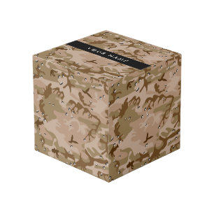 Woestijncamouflagekiezels, jouw naam, personalisee kubus