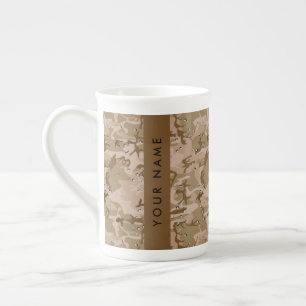 Woestijncamouflagekiezels, jouw naam, personalisee porselein kop