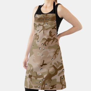 Woestijncamouflagekiezels, jouw naam, Personalisee Schort