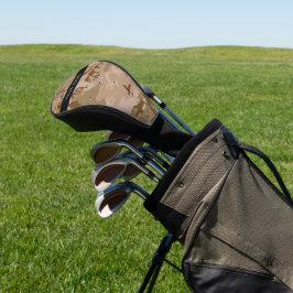 Woestijncamouflagekiezels, Uw naam, Personaliseer Golfheadcover