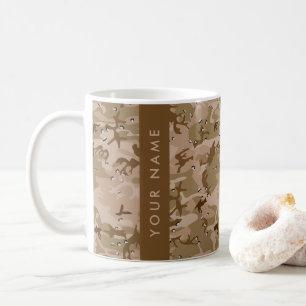 Woestijncamouflagekiezels, Uw naam, Personaliseer Koffiemok
