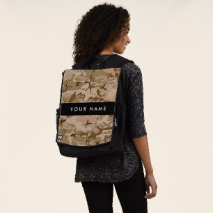 Woestijncamouflagekiezels, Uw naam, Personaliseer Rugtassen