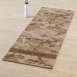 Woestijncamouflagepatroon, jouw naam, Personalisee Yogamat
